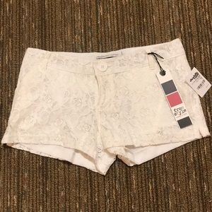 Charlotte Russe white lace shorts!